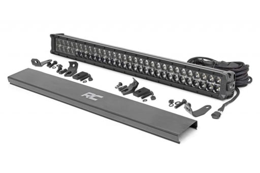 30 Inch Black Series LED Light Bar | Dual Row | Cool White DRL