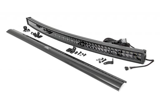 54 Inch Black Series LED Light Bar | Curved | Dual Row | Cool White DRL