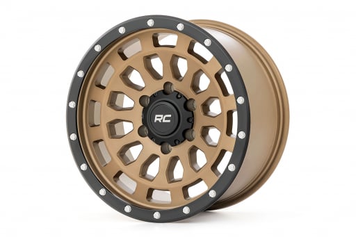 Rough Country 87 Series Wheel | Simulated Beadlock | Bronze/Black | 17x8.5 | 6x5.5 | +25mm