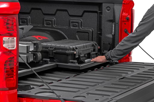 Truck Bed Cargo Storage Tray | Easy Access | Long Bed Storage Tray