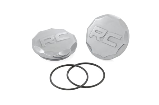 Polished Aluminum Ball Joint Caps | Pair | Rough Country Control Arms