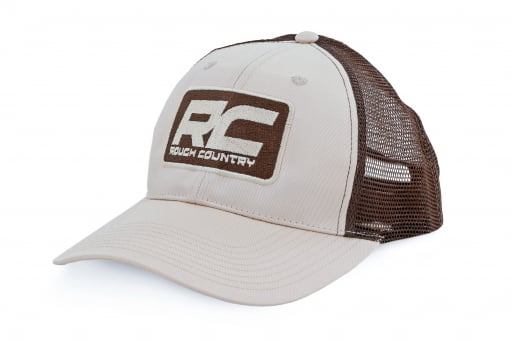 Rough Country Hat | Brown Mesh | Rough Country Patch | Khaki -MC6901