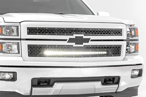 Chevy Mesh Grille w/30in Black Series LED [70103]