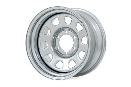 Steel Wheel | Chrome | 17x9 | 6x5.5 | 4.25 Bore | -12