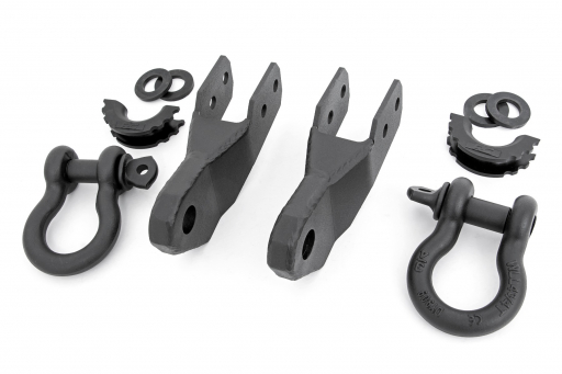 Rough Country RS152 Ford Tow Hook to Shackle Conversion Kit - Mounts & Standard D-Rings (19-20 Ranger)