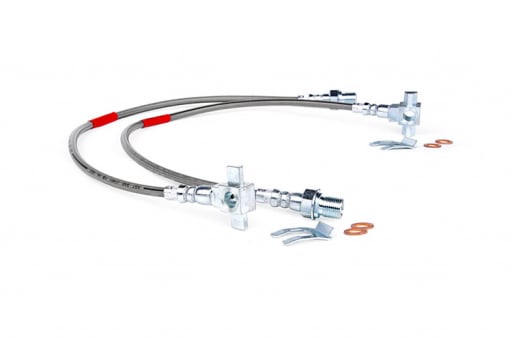 Extended Front Stainless Steel Brake Lines [89340S]