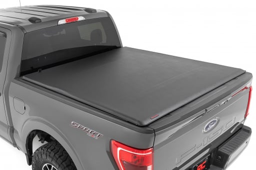 Soft Roll Up Bed Cover | 5'7" Bed | Ford F-150/F-150 Lightning/Raptor  (15-24)