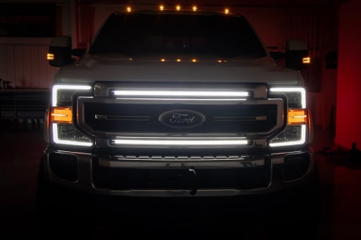 LED Light Kit | Grille Mount | 30 Inch DRL | Ford F-250/F-350 Super Duty (2017-2022)