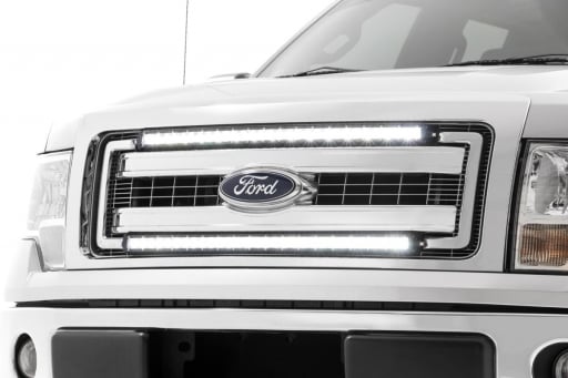 09-14 Ford F150 Dual 30in LED Light Bar Grille Kit [70660]