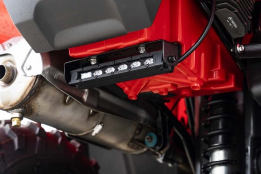 LED Light Kit | Rear Mount | 6" Black Slimline | Honda Foreman 500 