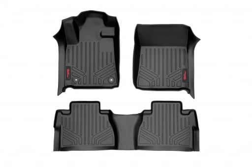 Heavy Duty Fitted Floor Mat Set (Front/Rear) for 2014-2018 Toyota Tundra