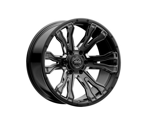 Torque Prime | Gloss Black w/Milled Accent | 20x9 | 6x5.5 | -12mm