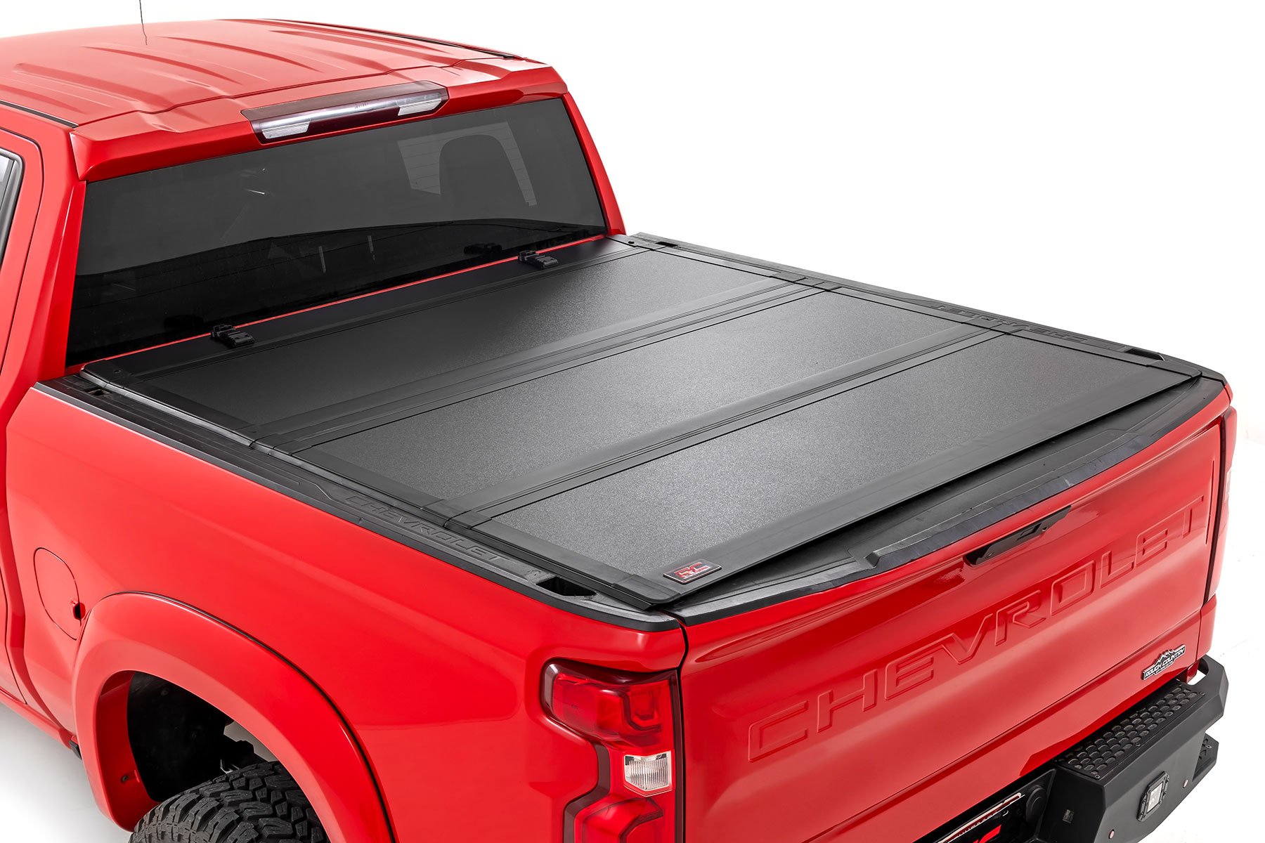 Hard Tri-Fold Flip Up Bed Cover | Chevy/GMC 1500 (19-24) | Rough Country