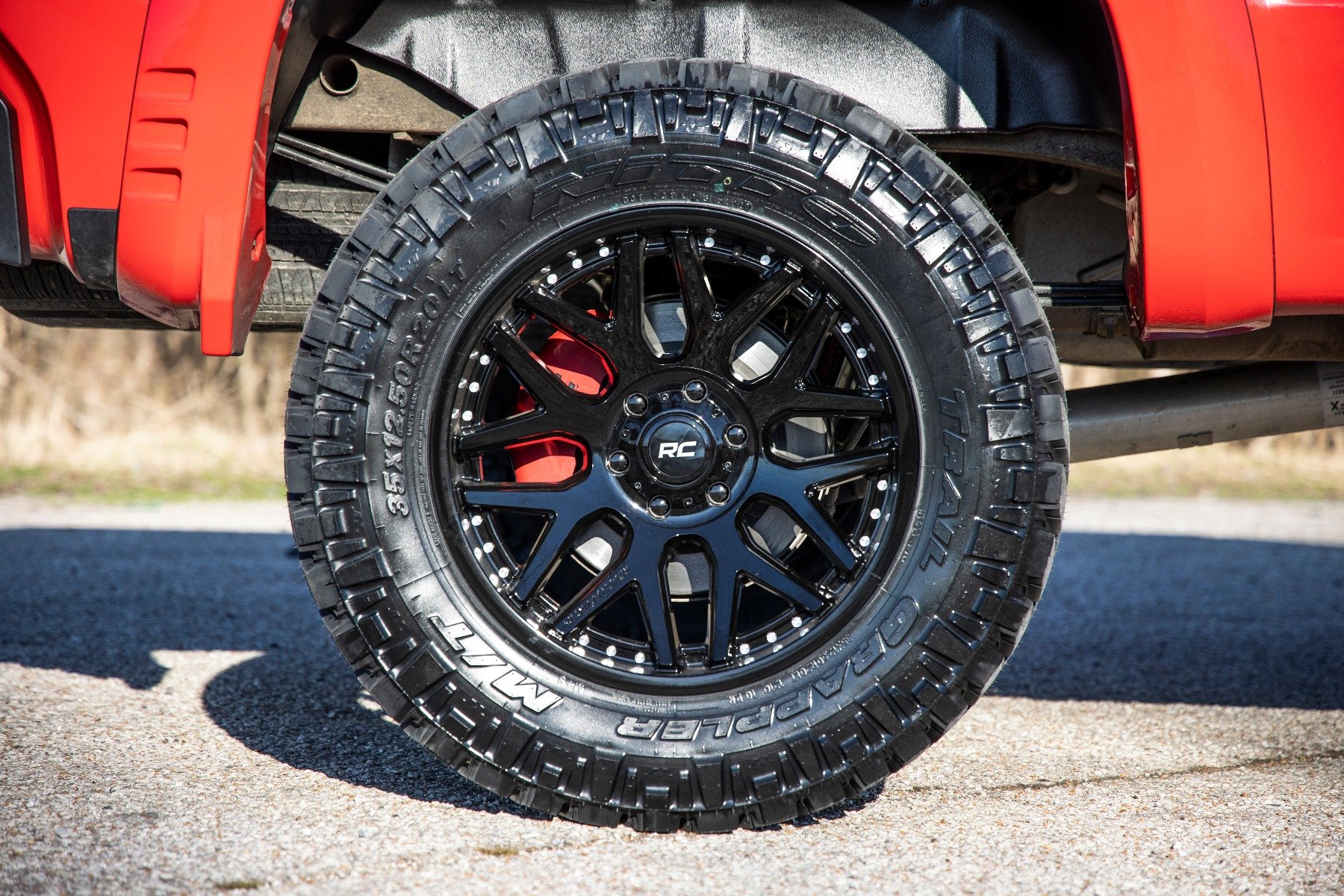 Rough Country 95 Series Wheel OnePiece Gloss Black 20x10 8x6.5