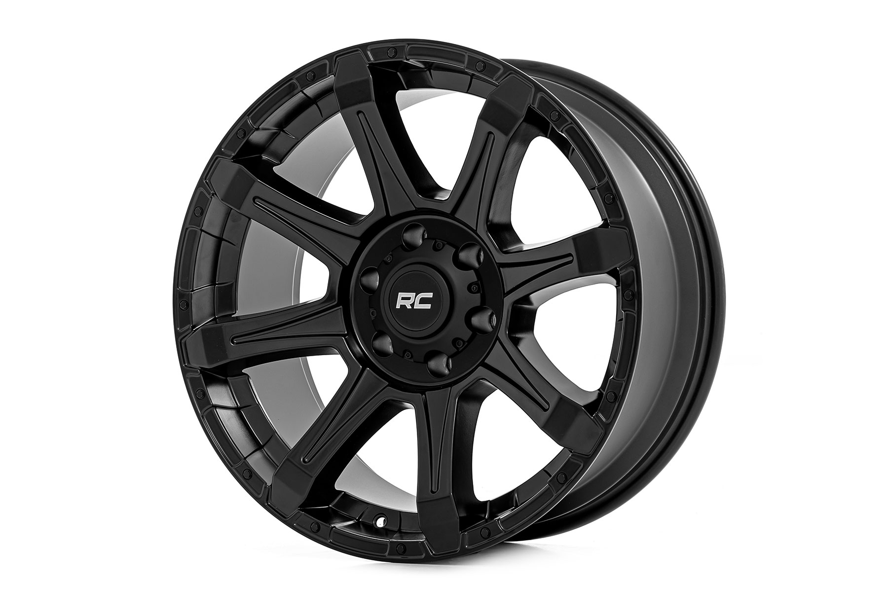 Rough Country 81 Series Wheel | One-Piece | Semi Gloss Black