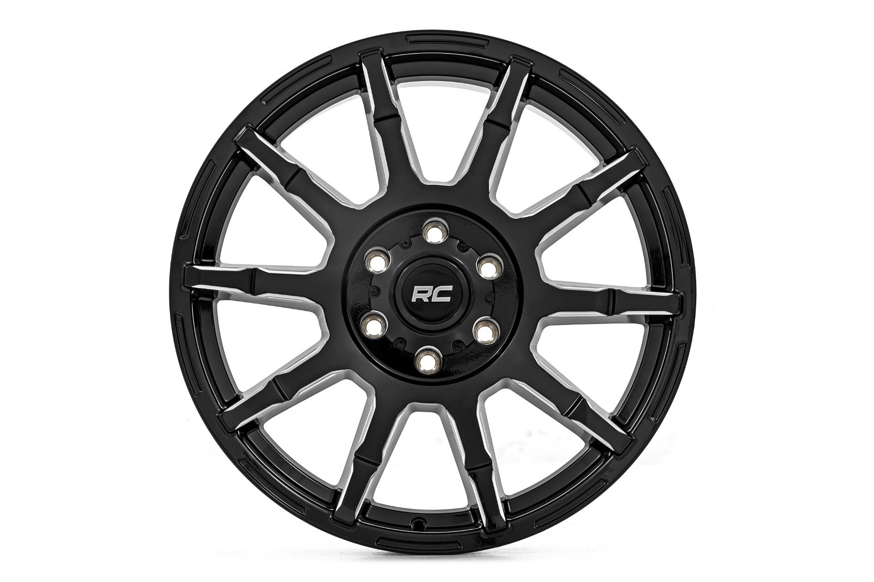 Rough Country 83 Series Wheel | One-Piece | Gloss Black