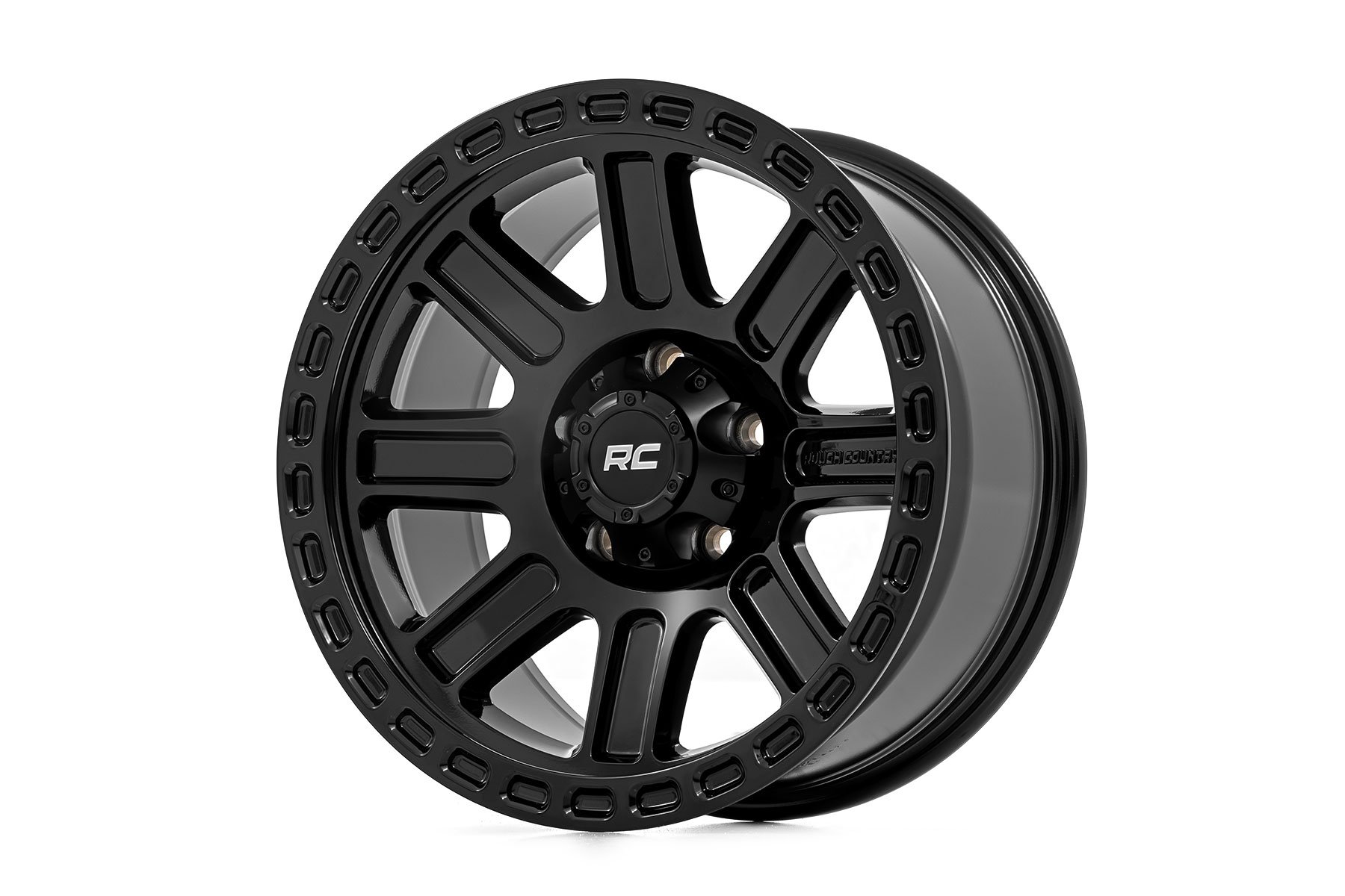Rough Country 84 Series Wheel | One-Piece | Gloss Black