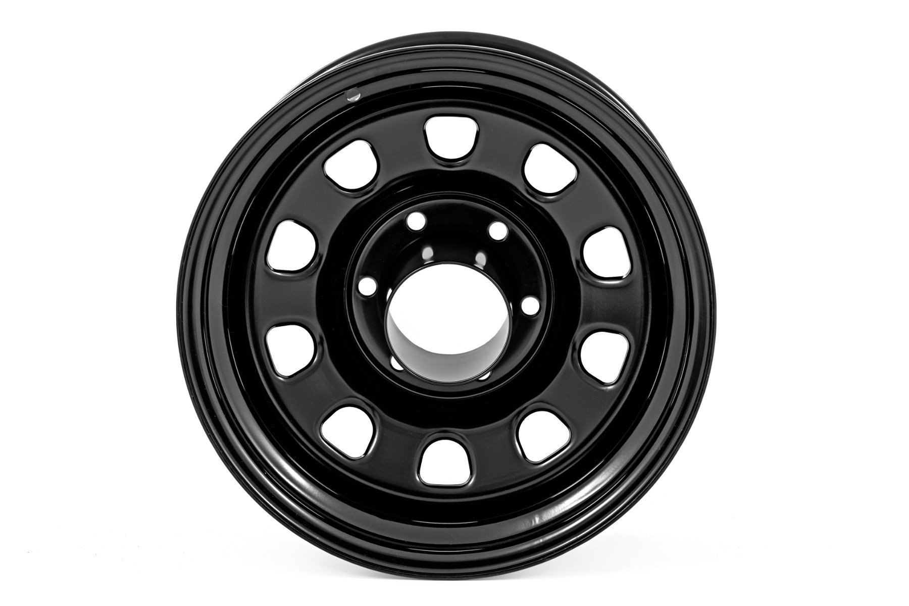 Steel Wheel | Black | 16x8 | 5x5 | 3.30 Bore l -12 | Rough Country