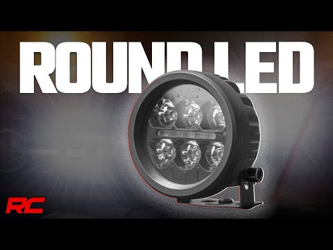 Black Series Round LED Light Pair | 3.5 Inch | Amber DRL