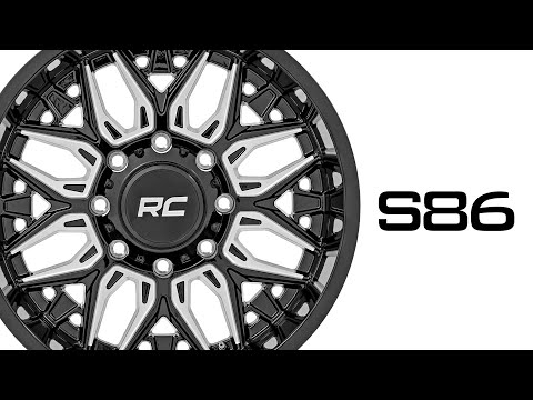 Rough Country 86 Series Wheel | One-Piece | Gloss Black | 20x10 | 8x180 |  -19mm