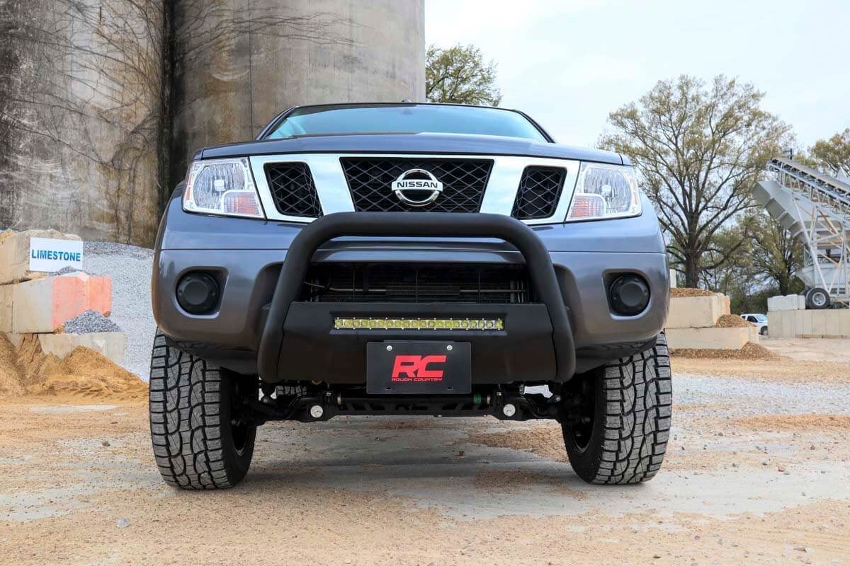 Black LED Bull Bar | Nissan Frontier 2WD/4WD (2005-2021) | Rough