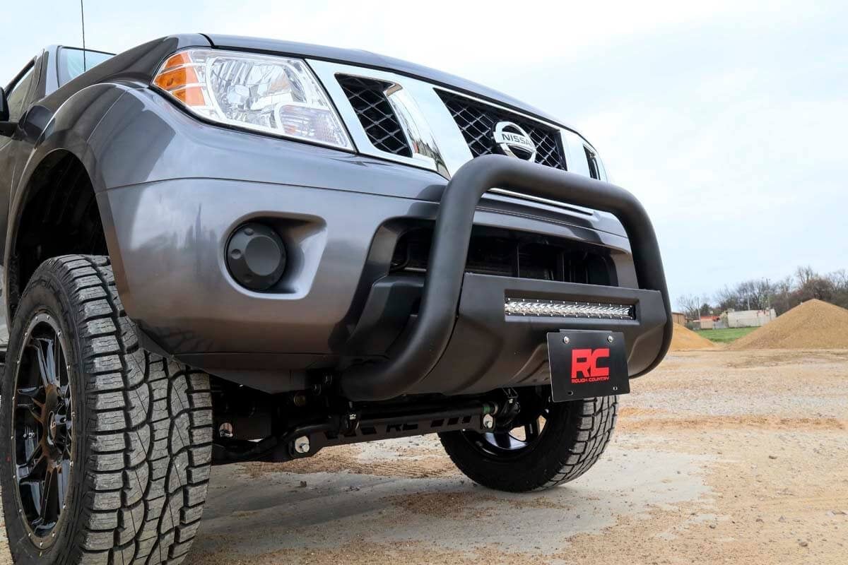 Black LED Bull Bar | Nissan Frontier 2WD/4WD (2005-2021) | Rough