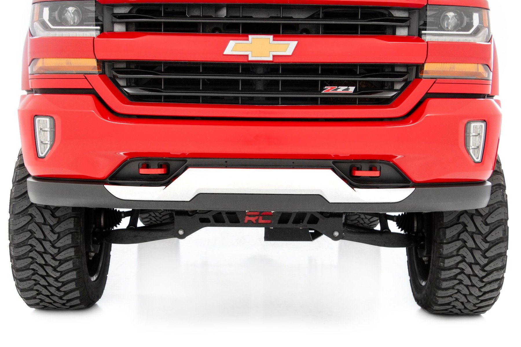 Tow Hooks, Forged, Red, Chevy Silverado 1500 2WD/4WD (2014-2018 &  Classic)