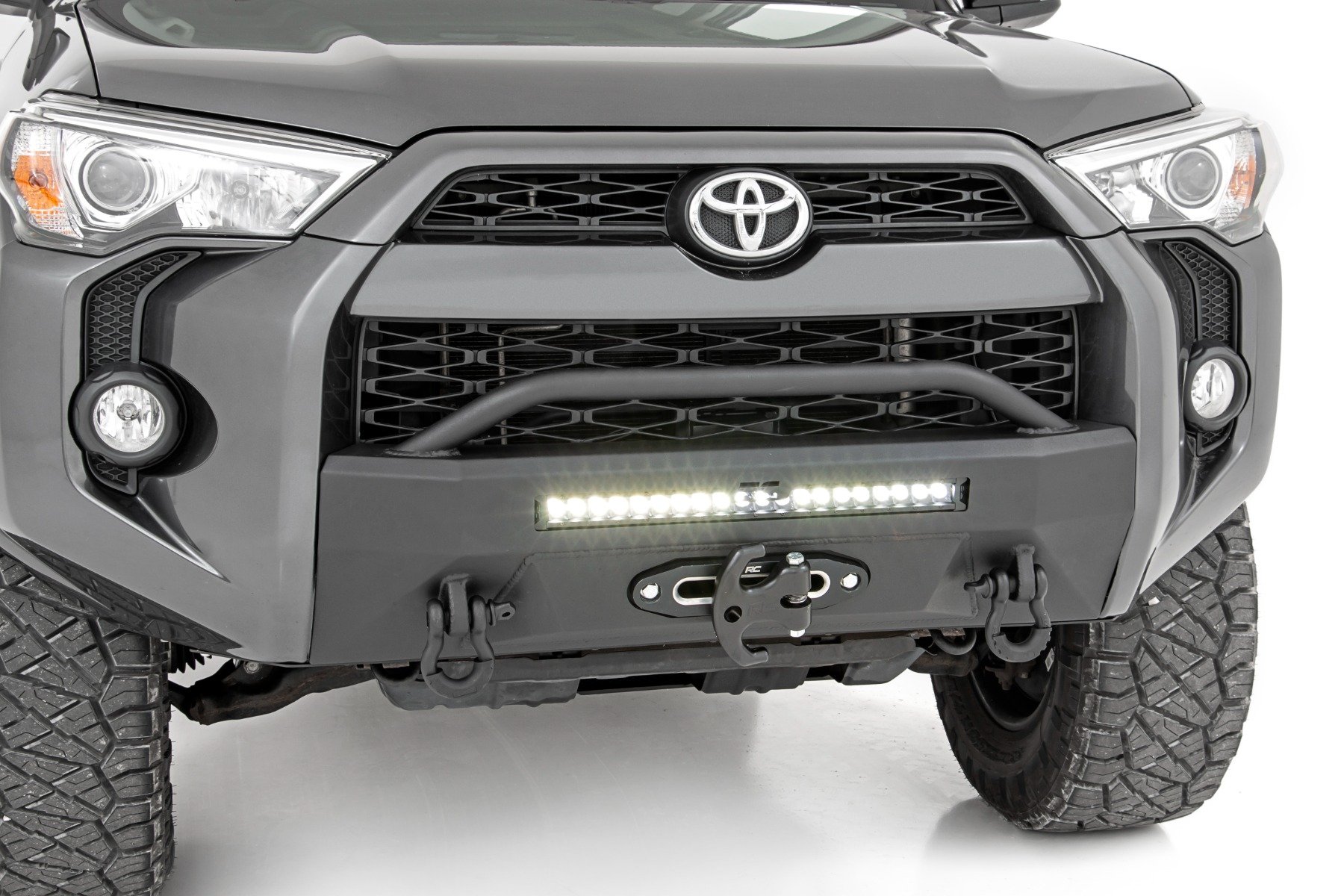 For Toyota 4Runner 2014-2023 Steel Outer Rear Bumper Protector