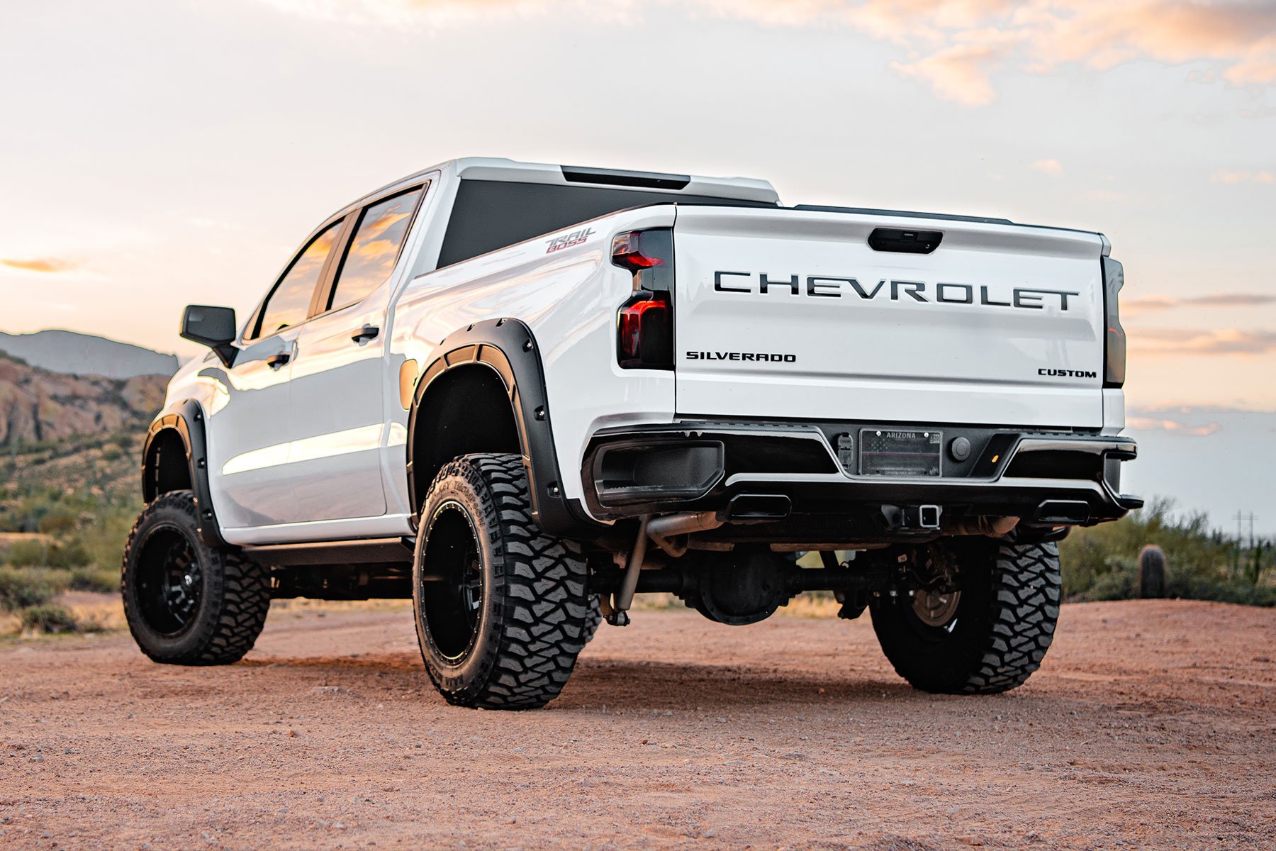 Fender Flares Defender GAN Silver Ice Metallic Chevy Silverado 1500 19 24