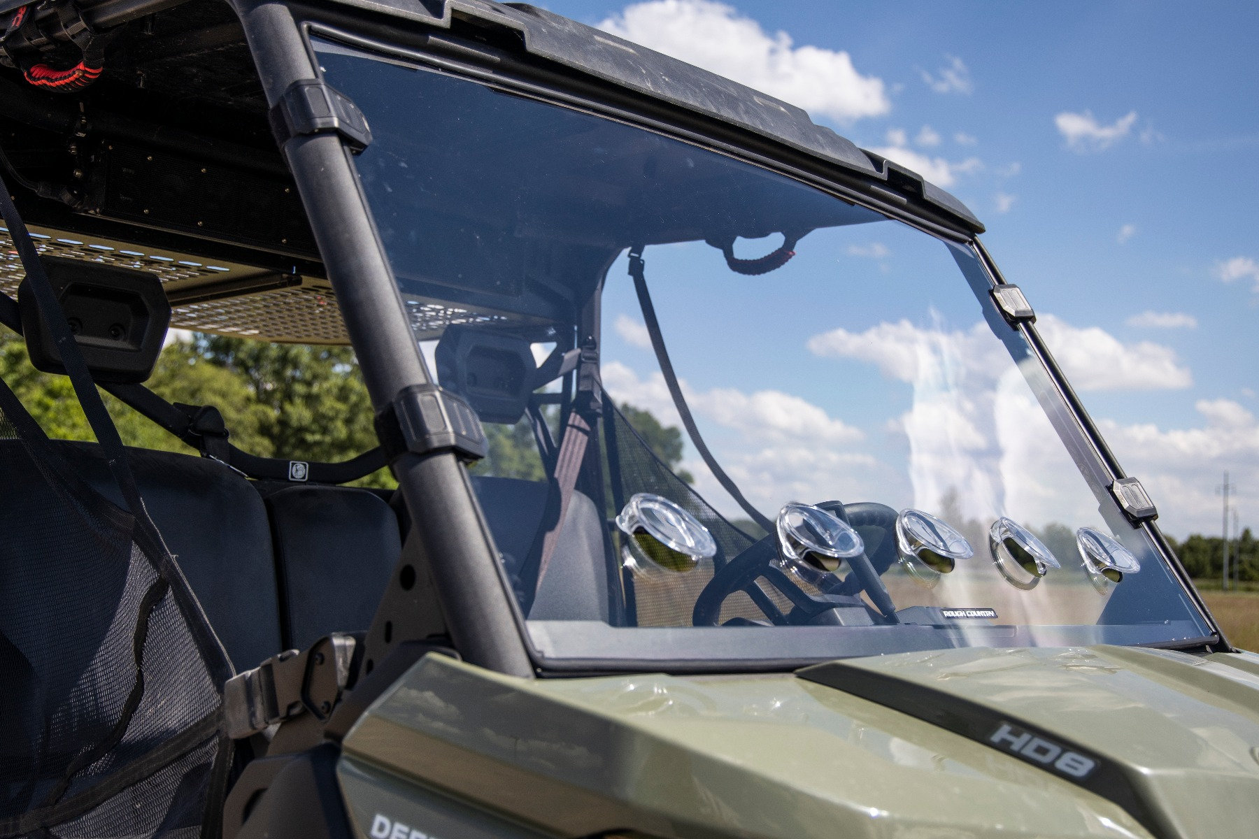 Vented Full Windshield | Scratch Resistant | Can-Am Defender HD 5/HD 8