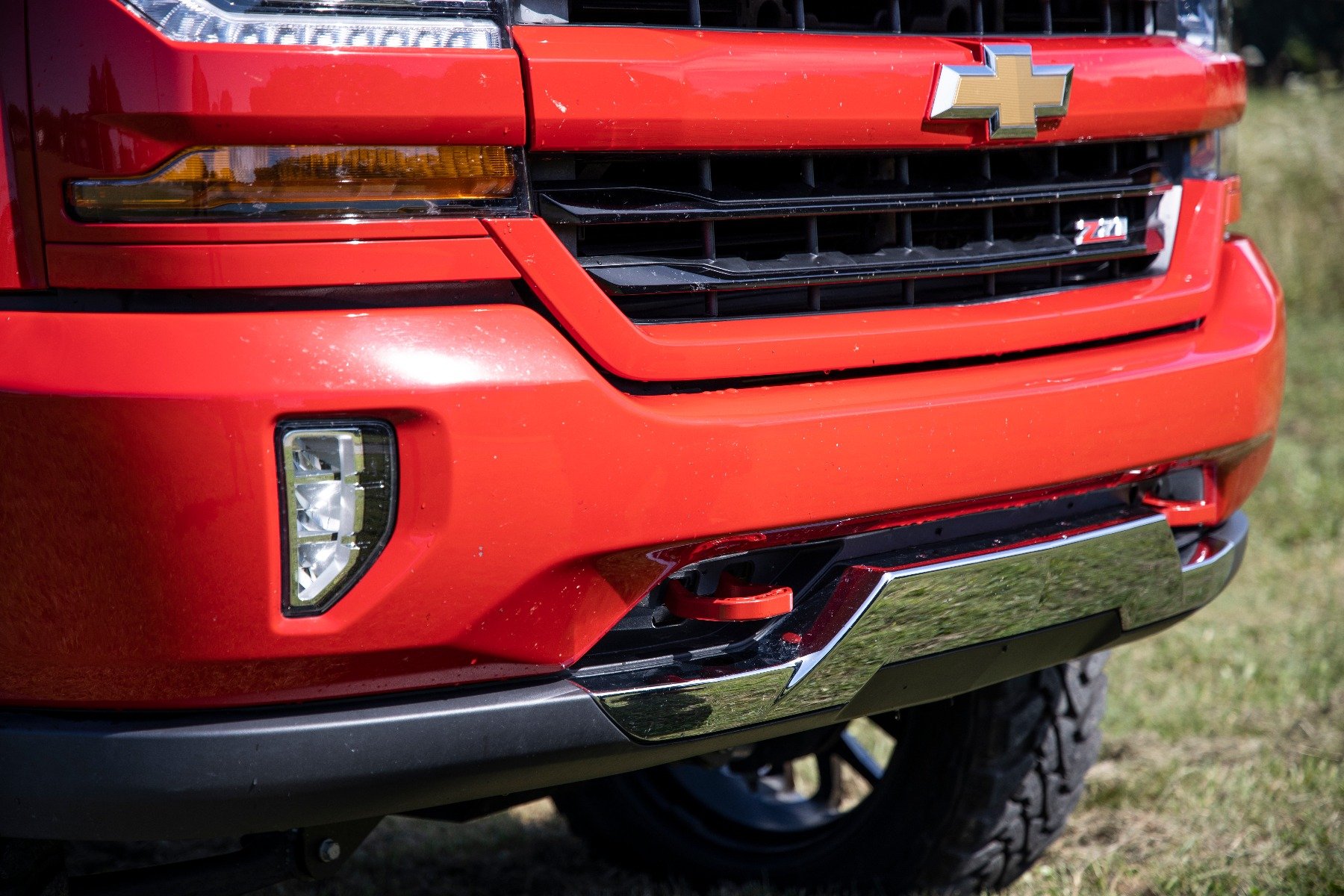 Rough Country RS134 Tow Hooks - Forged - Red - Chevy Silverado 1500 2WD/4WD (2014-2018)