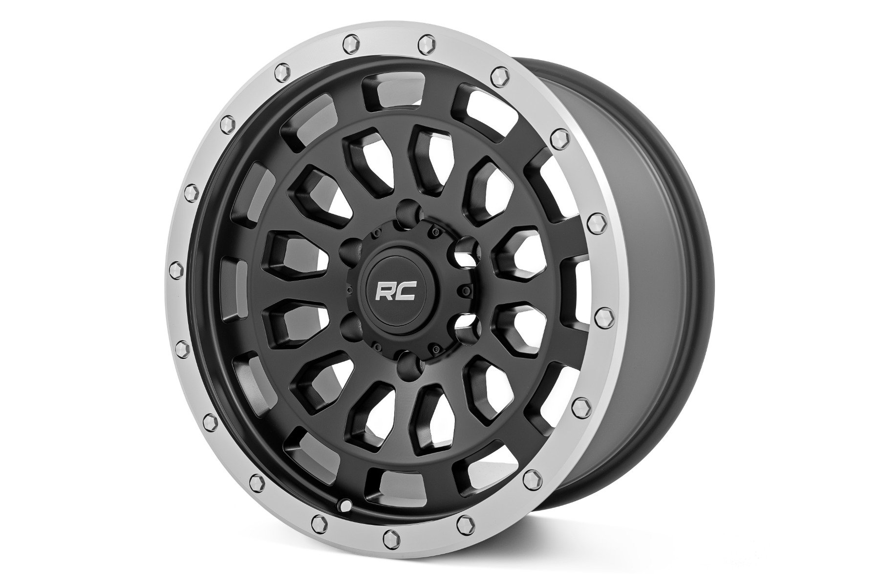 Rough Country 95 Series Wheel | One-Piece | Gloss Black | 22x10 | 6x135 |  -19mm