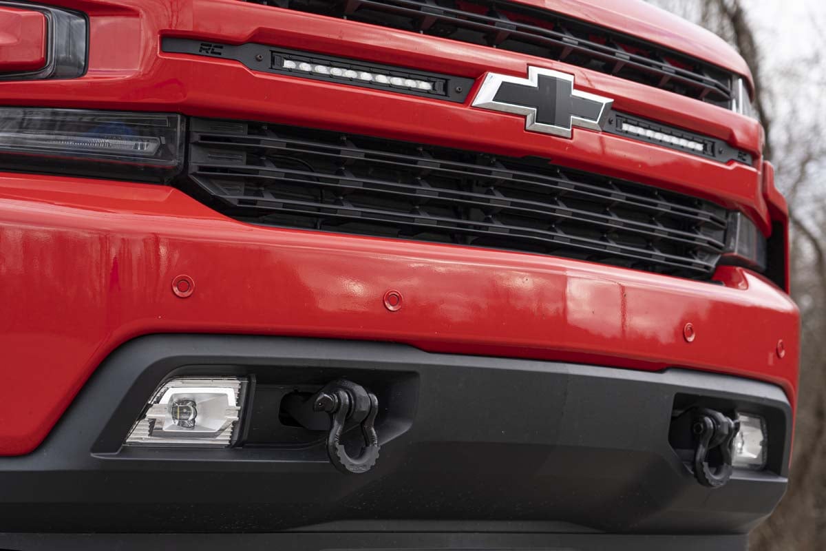 Red chevy tow hooks deals
