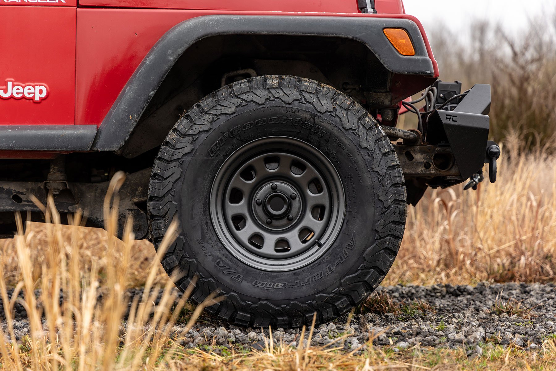 Steel Wheel Gray 15x8 5x4.5 3.30 Bore 19 Rough Country