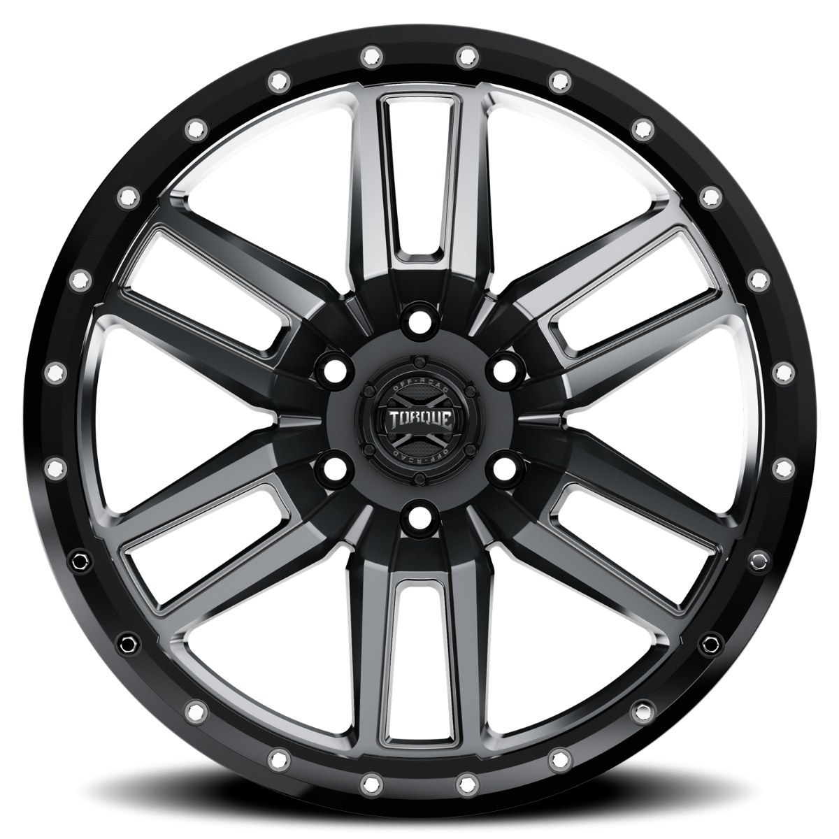 Torque Pritchett | Anthracite w/Black Lip | 20x9 | 6x5.5