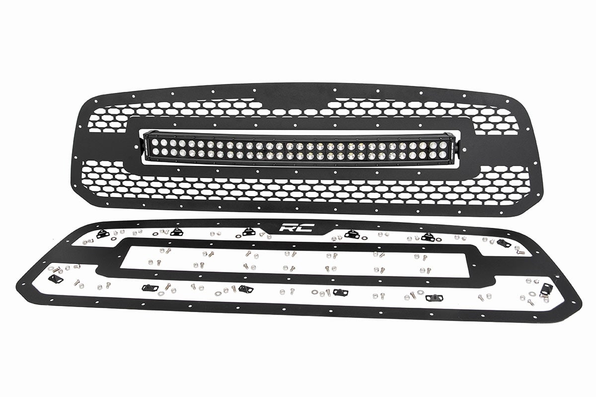 Mesh Grille | 30" Dual Row LED | Black | Ram 1500 2WD / 4WD (13-18 & Classic)