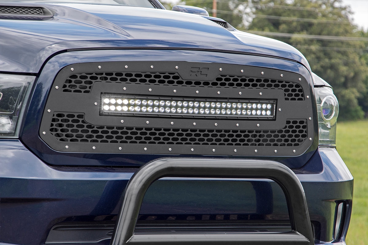 Mesh Grille | 30" Dual Row LED | Black | Ram 1500 2WD / 4WD (13-18 & Classic)