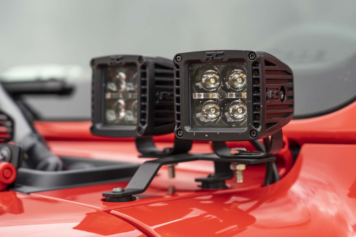 Jeep Quad LED Light Pod Kit- Black Series (18-24 JL / 20-24 Gladiator)