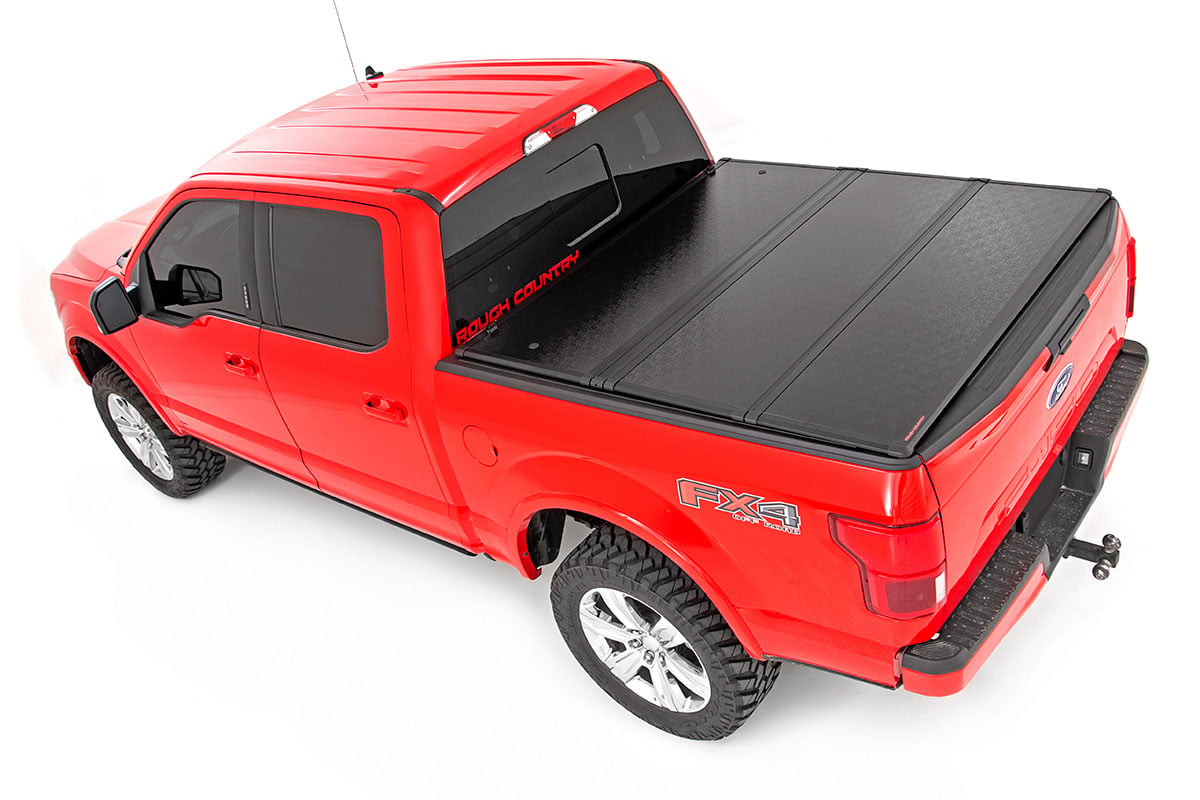 Hard Folding Bed Cover | 5'7" Bed | Ford F-150 / F-150 Lightning / Raptor (15-23)