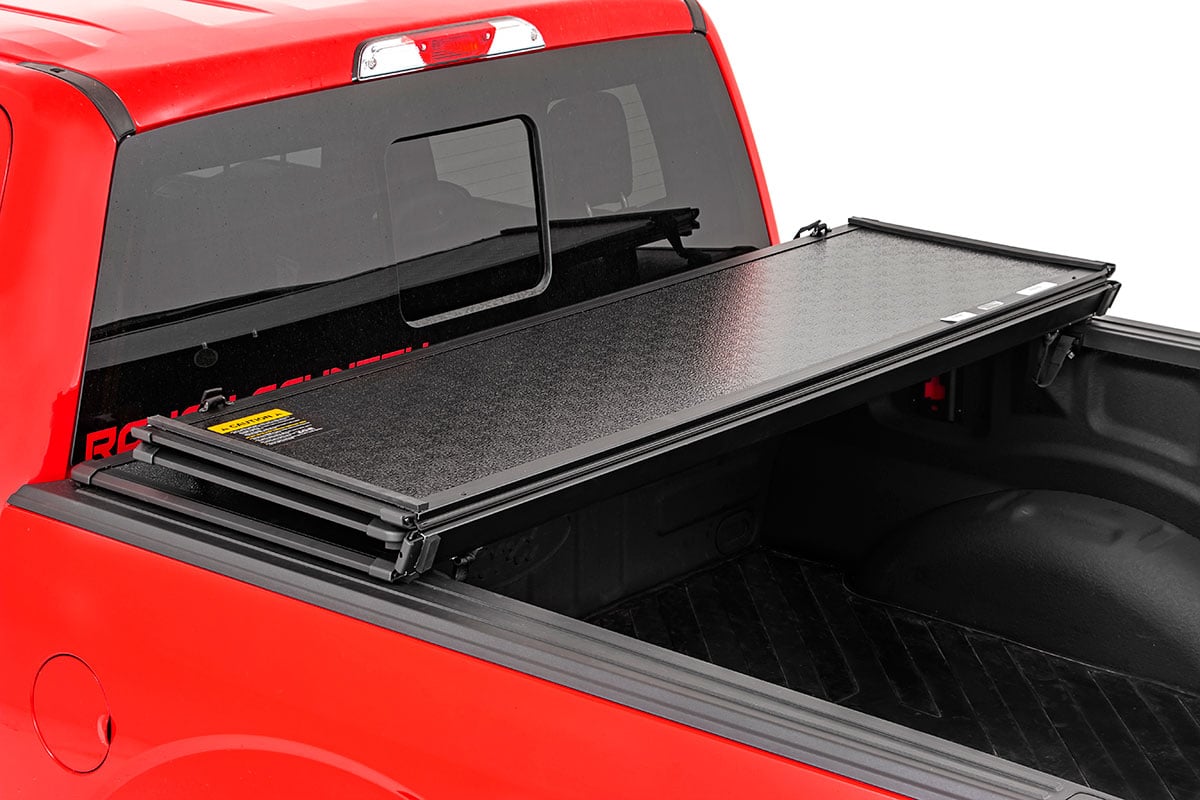 Hard Folding Bed Cover | 5'7" Bed | Ford F-150 / F-150 Lightning / Raptor (15-23)