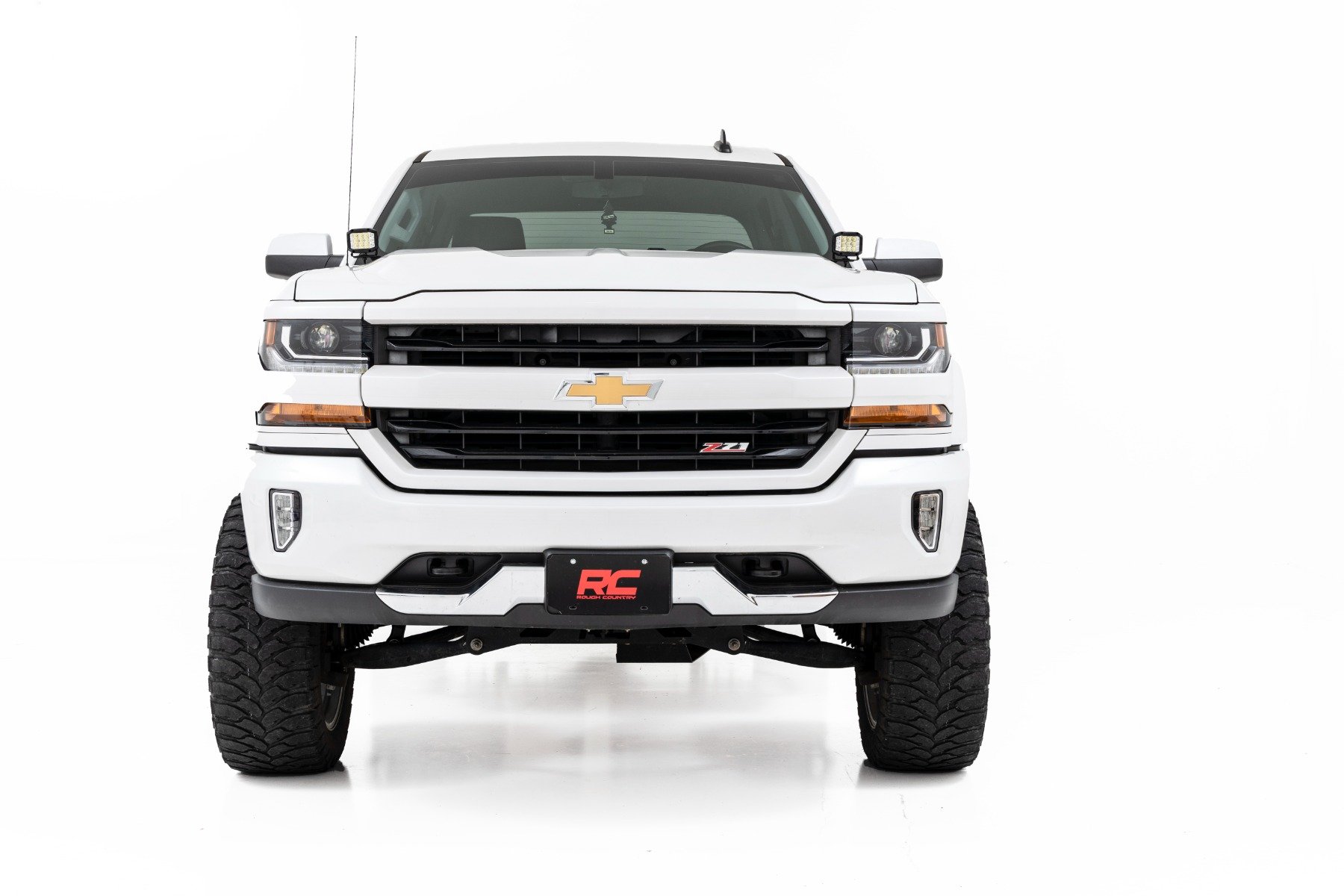 LED Ditch Light Kit | 2in Black Pair | Flood | Chevy / GMC 1500 (14-18 & Classic)