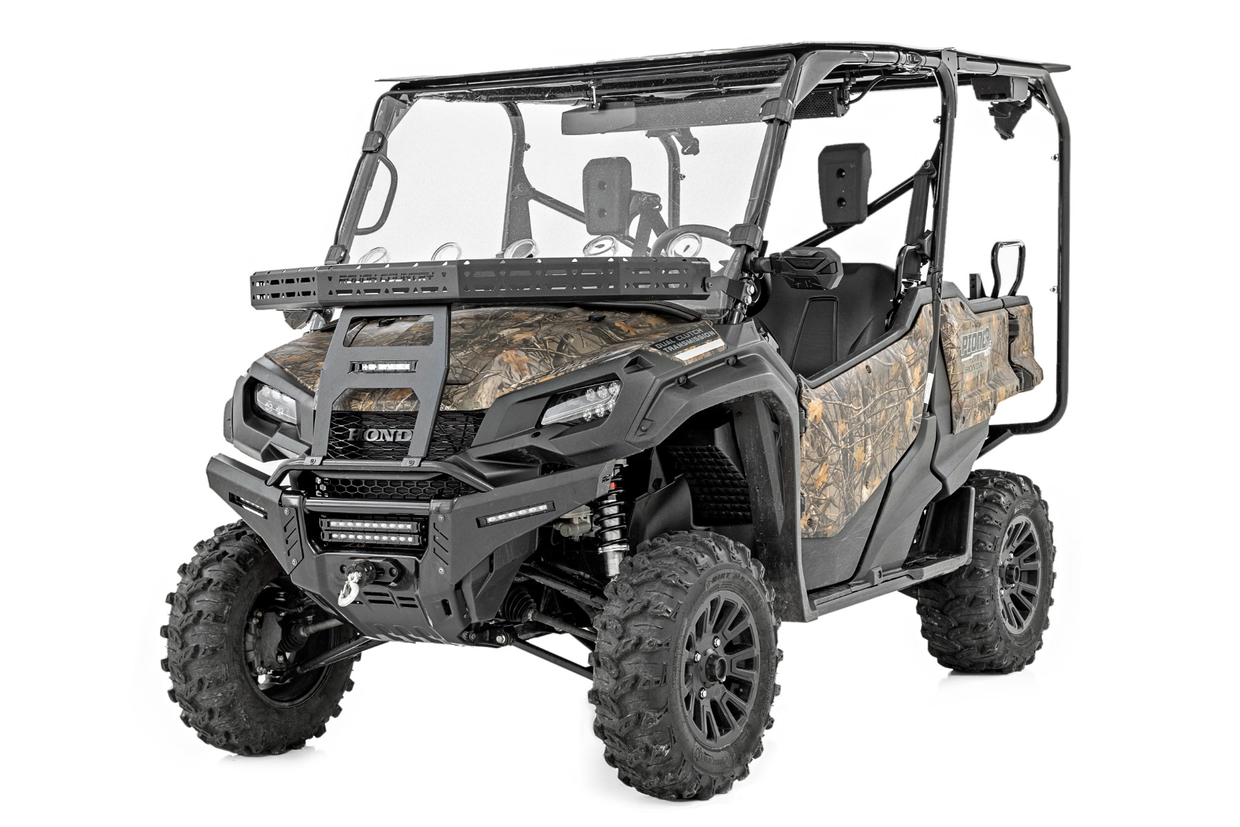 Front Cargo Rack | Black Series LED | 6" Light | Slime Line | Honda Pioneer 1000 / Pioneer 1000-5