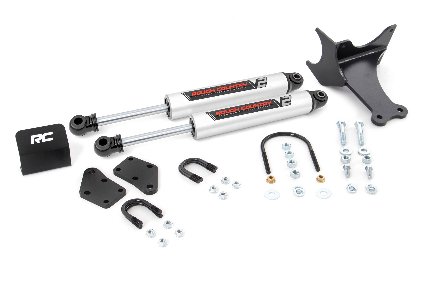 V2 Steering Stabilizer | Dual | 2-8 Inch Lift | Ford Super Duty (05-22)