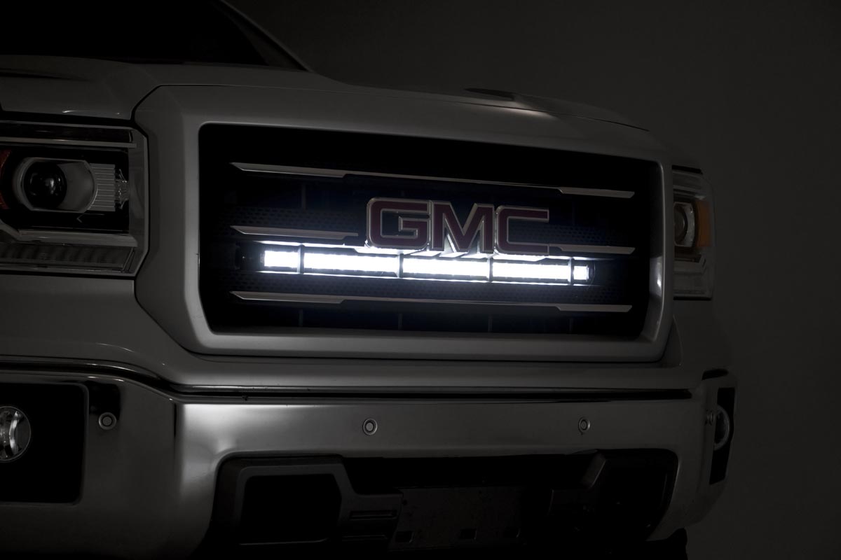 LED Light Kit | Behind Grille Mount | 30" Chrome Single Row | Chevy / GMC 1500 (14-18)