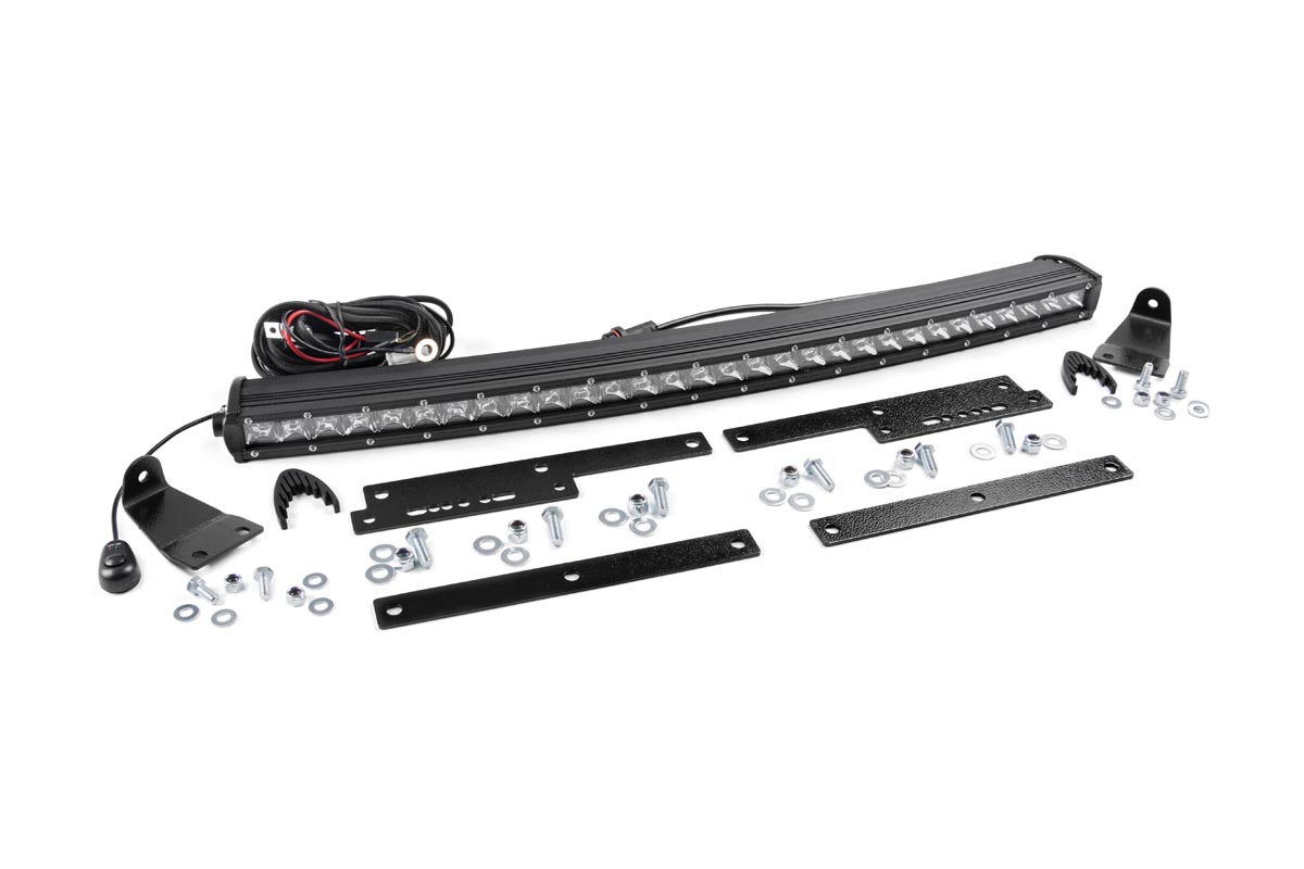 LED Light Kit | Behind Grille Mount | 30" Chrome Single Row | Chevy / GMC 1500 (14-18)