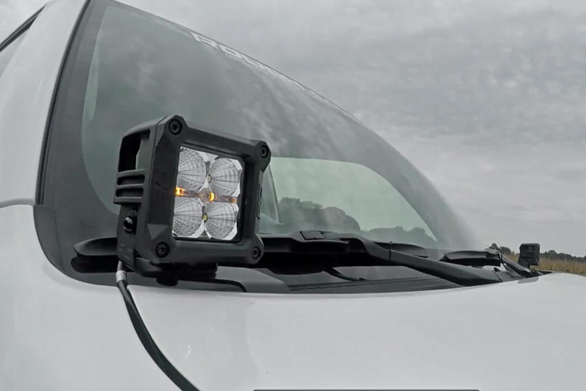 LED Light Kit | Ditch Mount | 2" Black Flood Pair | Toyota 4Runner (10-23)