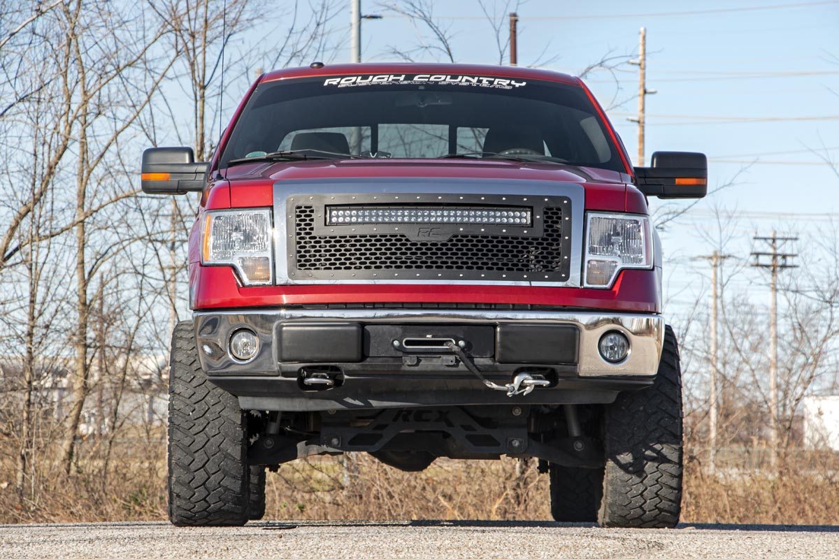 Mesh Grille | 30" Dual Row LED | Black | Ford F-150 2WD / 4WD (09-14)