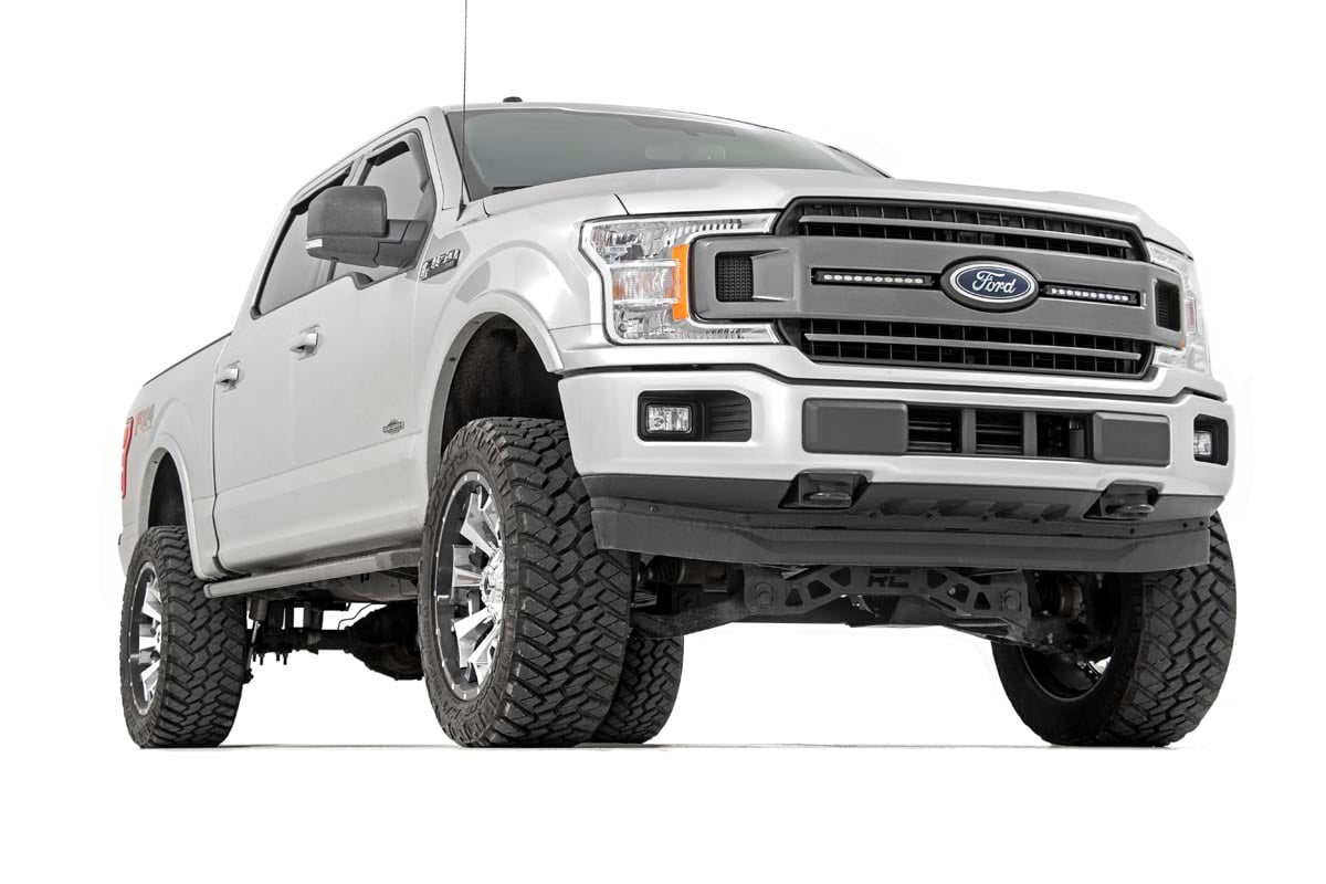 LED Light Kit | Grille Mount | 10" Chrome Slimline Pair | Ford F-150 (18-20)