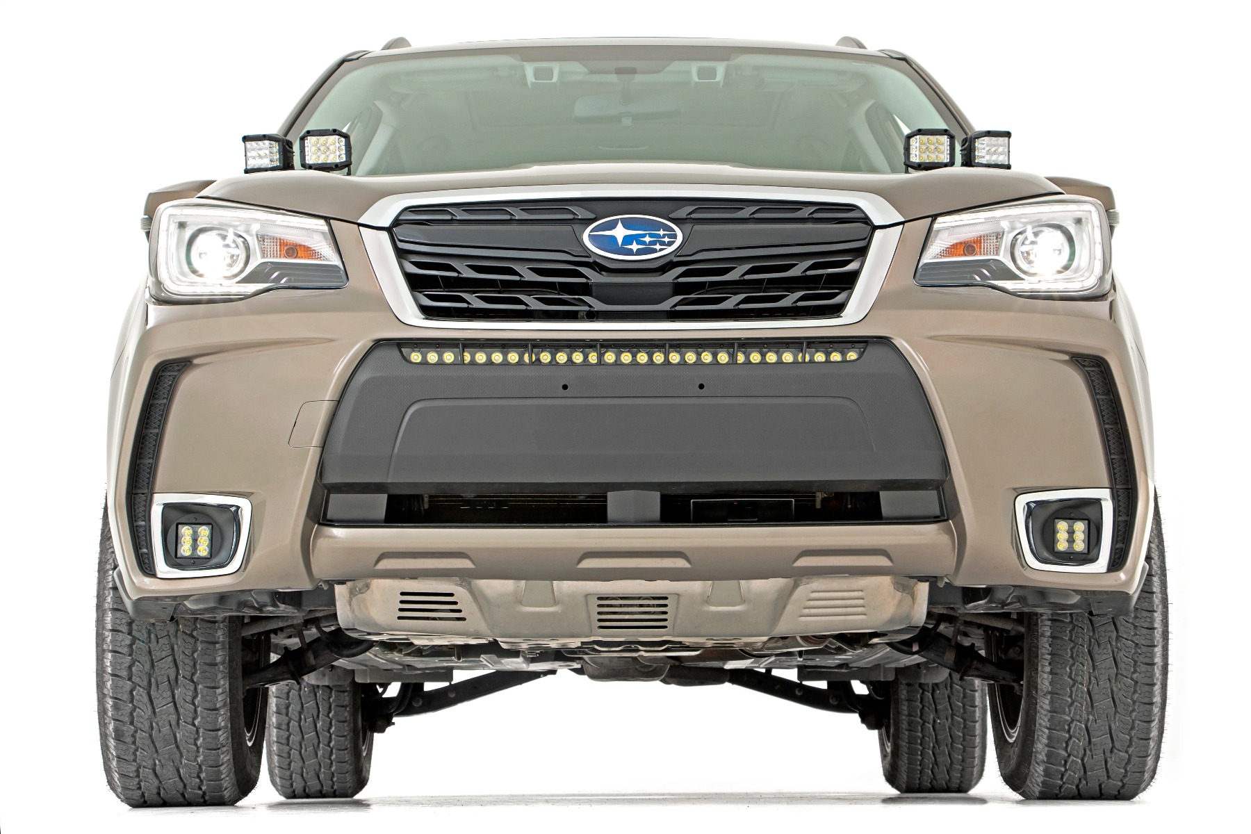 LED Light Kit | Bumper Mount | 30" Black Single Row | Subaru Forester (14-18)