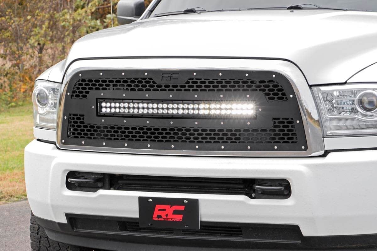 Mesh Grille | 30" Dual Row LED | Black | Ram 2500 / 3500 (13-18)